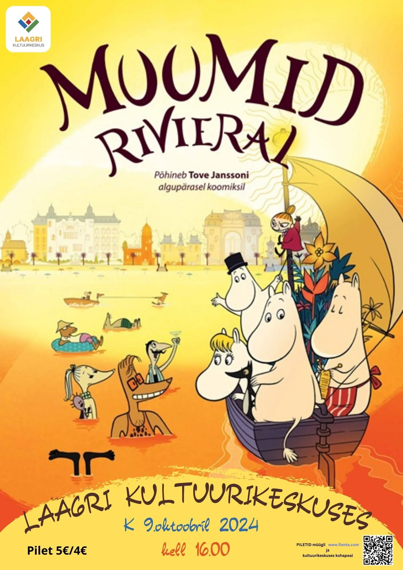 Kino: animafilm “Muumid Rivieral”