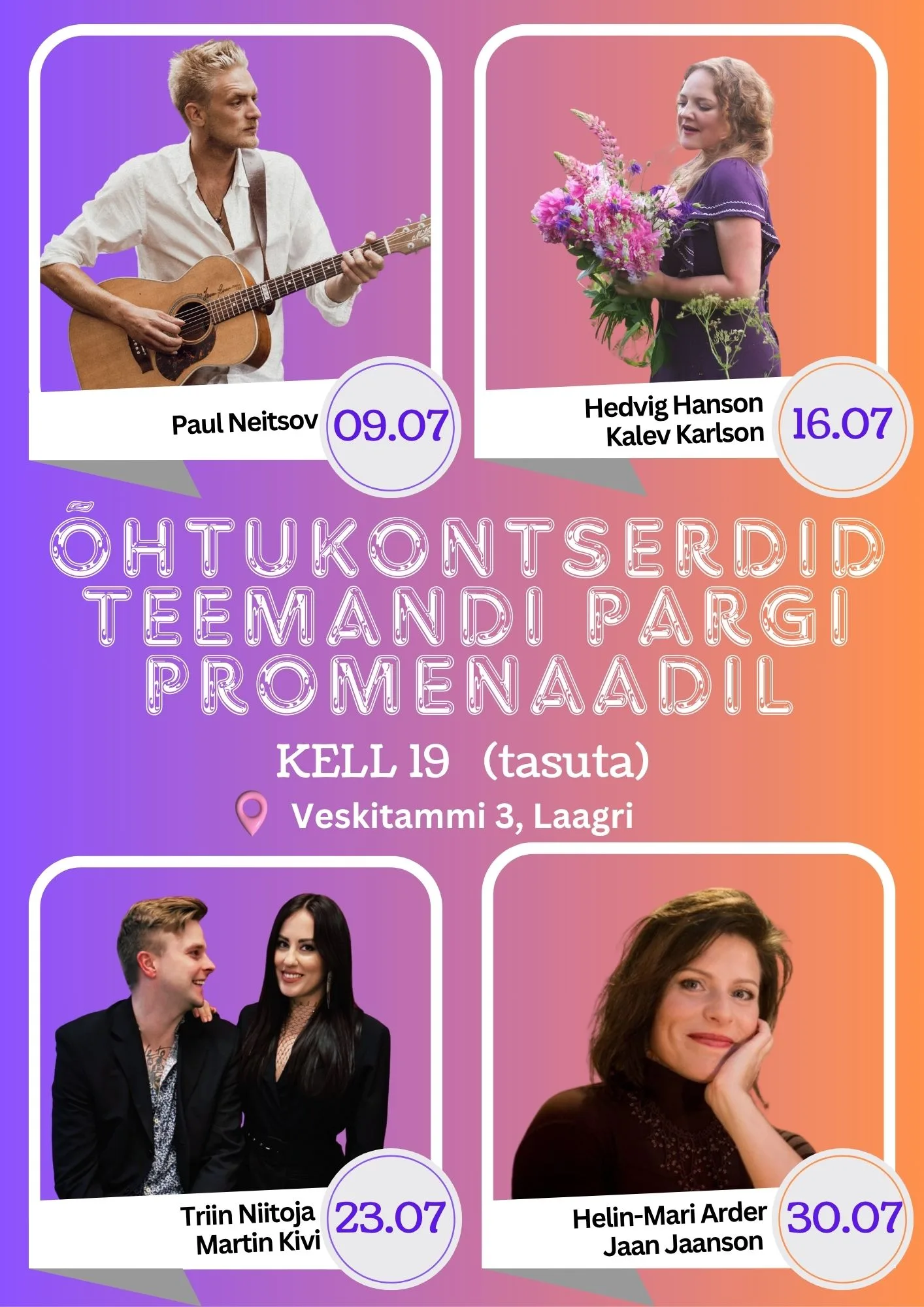 Juulikuus tervitab Laagri tasuta kontseditega
