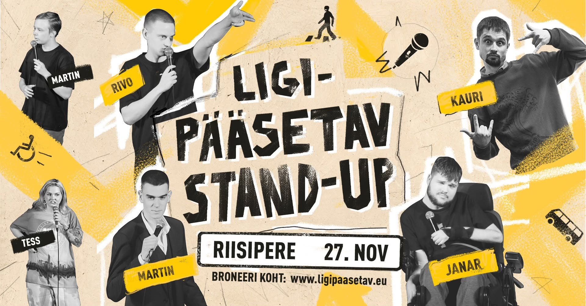 Riisipere tasuta komöödia õhtu “Ligipääsetav stand-up”