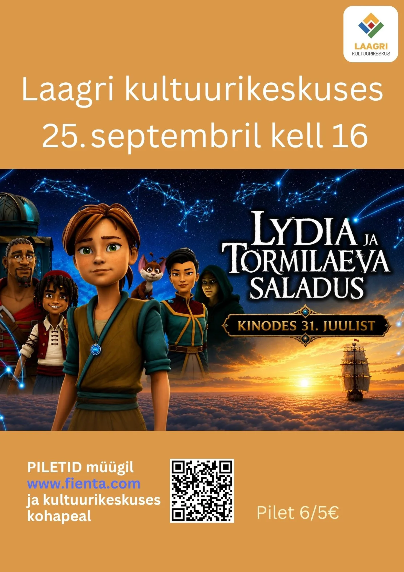 KINO: lastefilm “Lydia ja Tormilaeva saladus”